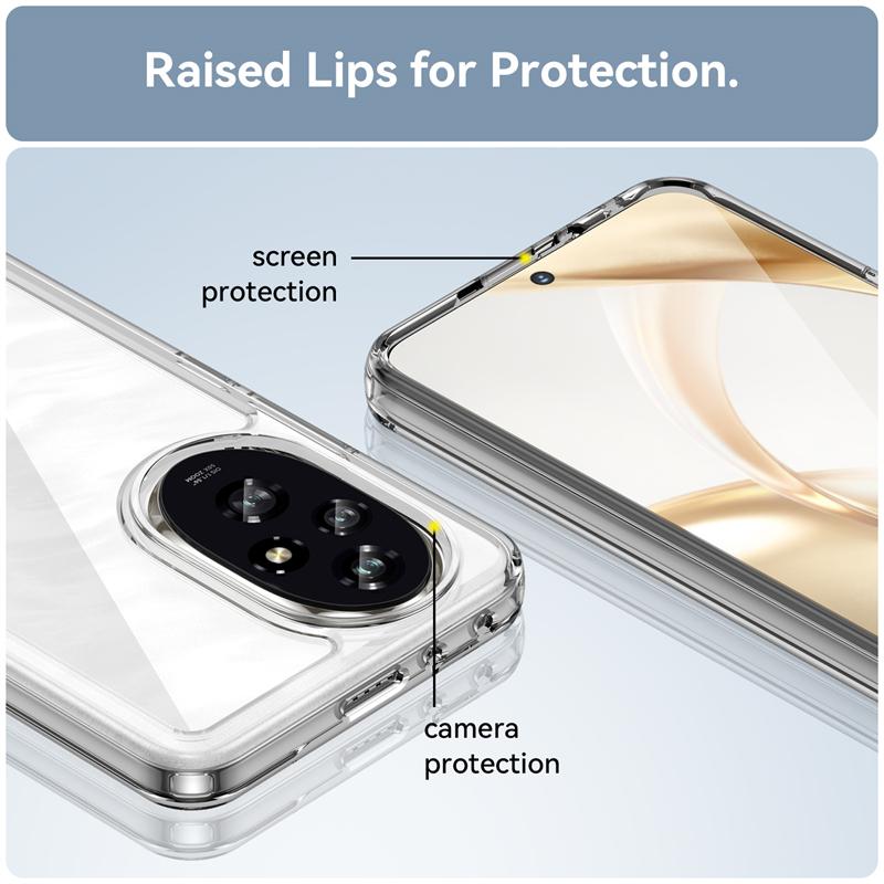 Pro Honor 200 Pouzdro Kryt Honor 200 Capas Nový Zadní Nárazník Nárazuvzdorný Průhledný Barevný Čirý Fundas Huawei Honor 200 Honor200