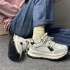 Platform dad shoes spring and summer new casual height increase lightweight student sports running shoes