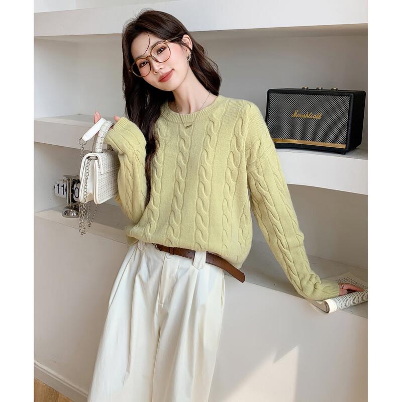 Mocana Women's Elegant Long-Sleeve Knit Sweater MKNJD2809