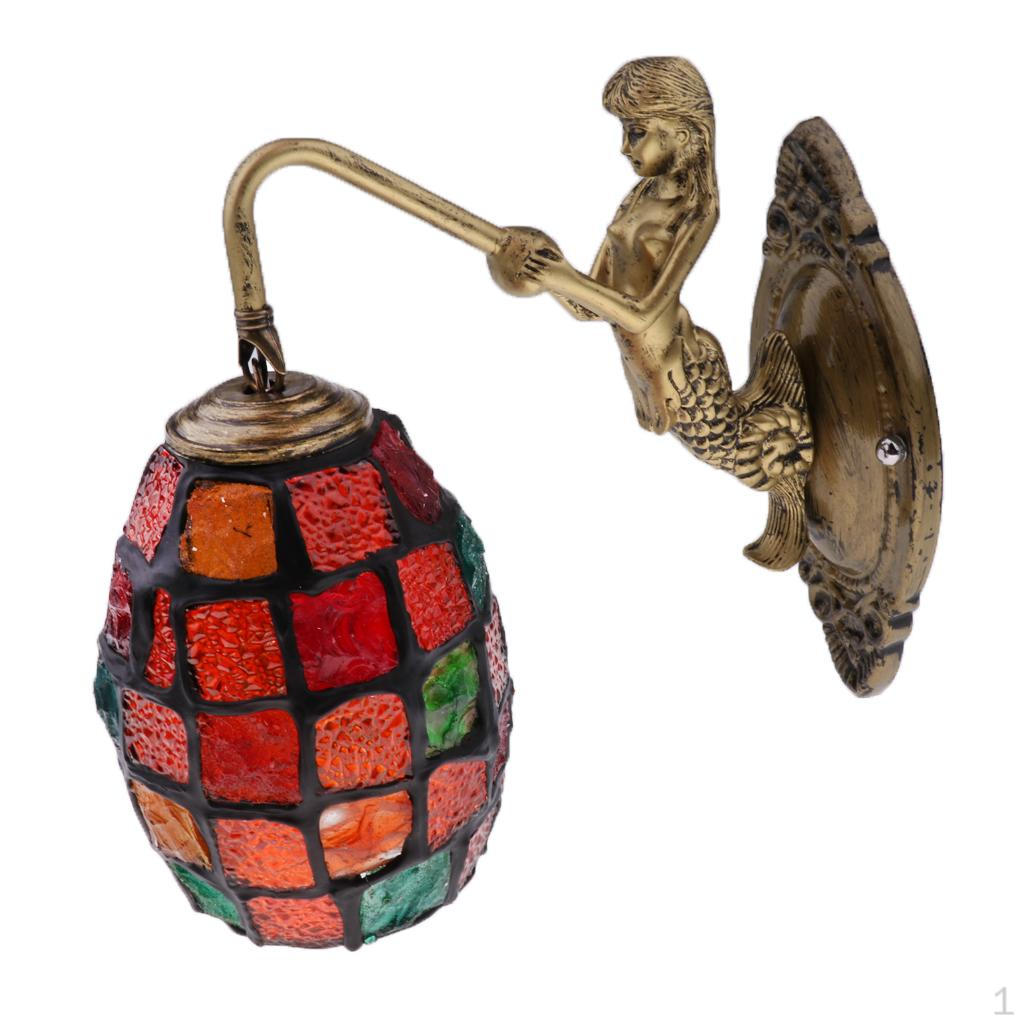 

110-240 В Декоративный Настенный Светильник Абажур Мозаика Абажур Внутреннее Освещение Светильники ##1