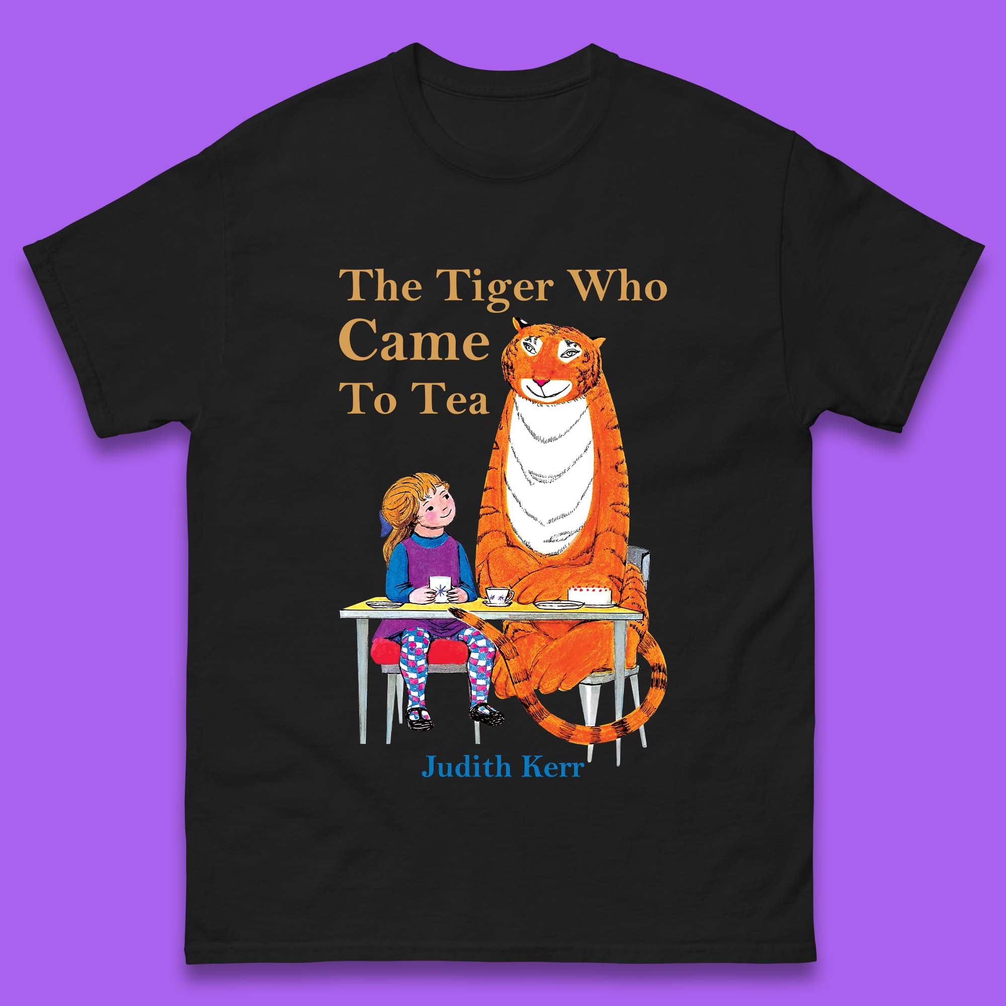 The Tiger Who Came To Tea Mens T-Shirt Womens Tops Tees S