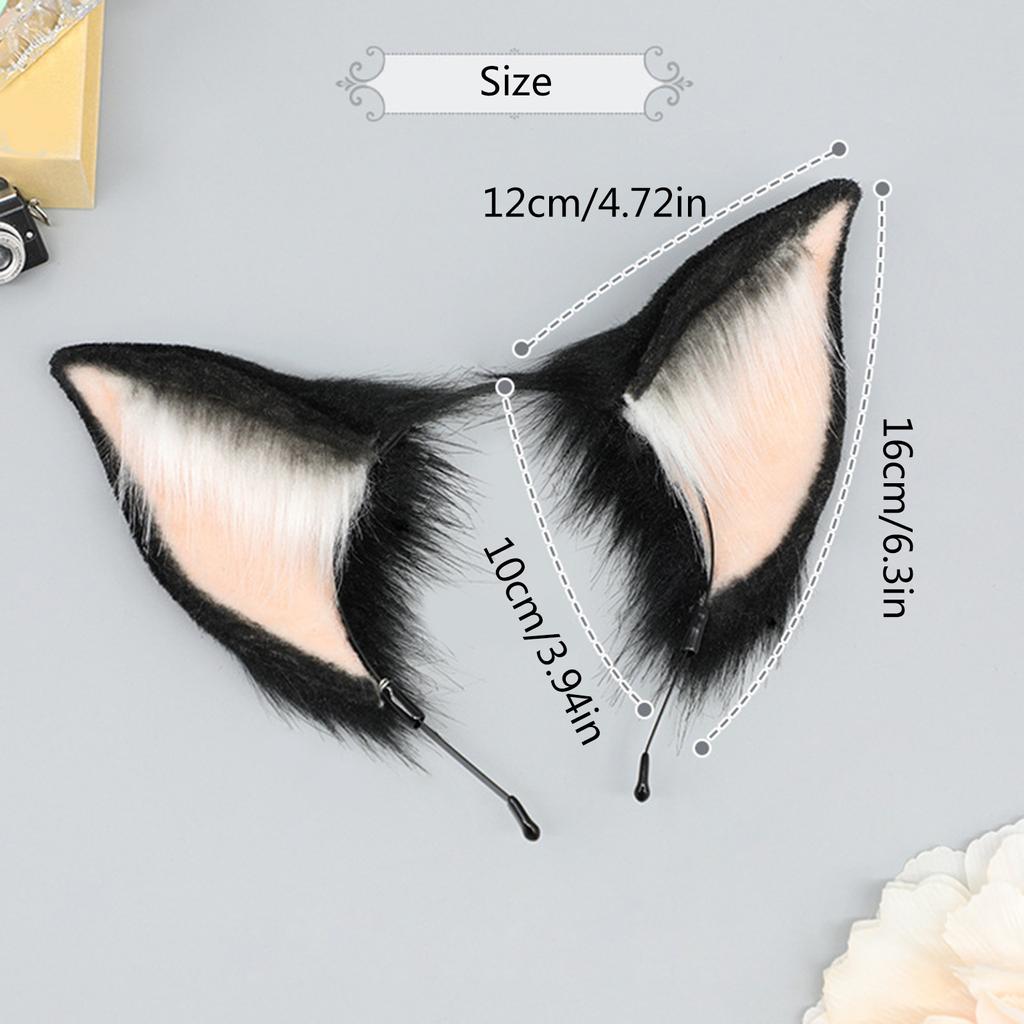 Realistic Devil Ear Hairhoop for Roleplay Cosplay Costume Headband Halloween Dress Up Hairhoop Bendable Anime Hairband