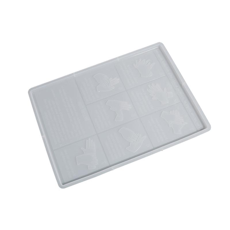 Personalized Epoxy Molds Hand Washing Method Square Silicone Mold for Epoxy Casting DIY Craft Home Table Decor Handmade