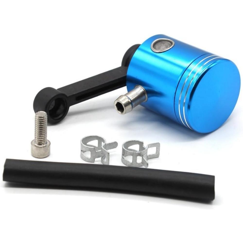 Universal Motorcycle Aluminum Brake Fluid Reservoir Brake Clutch Pump Reservoir Master Cylinder Fluid Oil Reservoir Cup