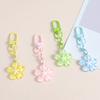Keychain Pendant Ergonomic Flower Design Key Ring Decorative Key Holder Car Door Backpack Bag Accessory