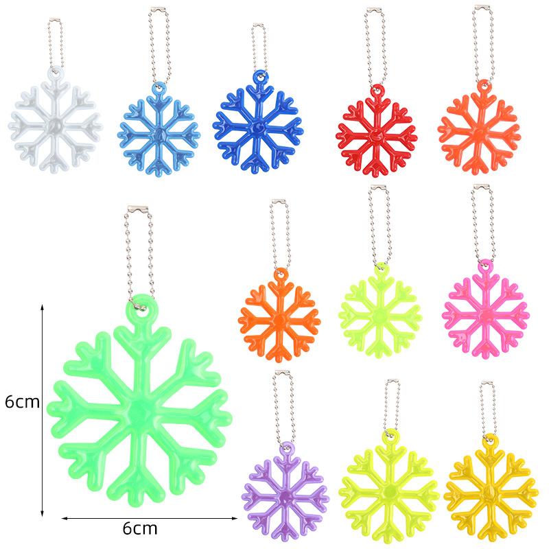 2Pcs Color Music  Safety Reflector Reflective Keychains Car Keyrings Charm Bag Accessories for Jacket BackPack Strollers Wheelchairs