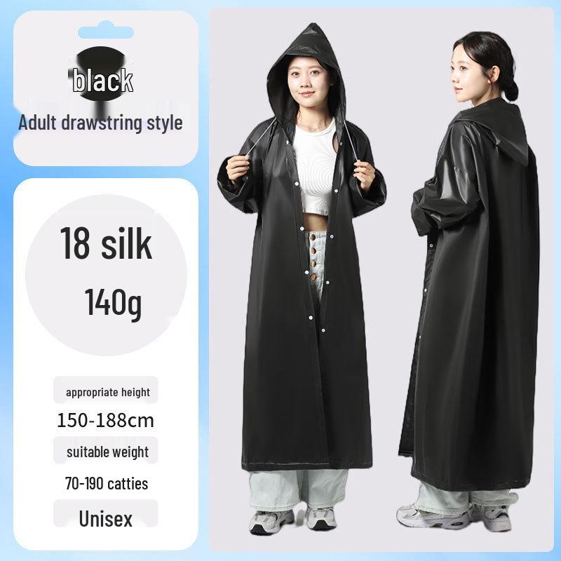 EVA Kids’ Raincoat: Thickened, Explosion-Proof for School, Hiking, Travel - Disposable Outdoor Poncho