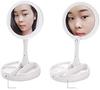 LED Makeup Adjustable 10x Magnification 1x Makeup Makeup Actress Tabletop Electric Makeup Stand Beauty Up Folding Stand Power USB 4 or 3 Storage