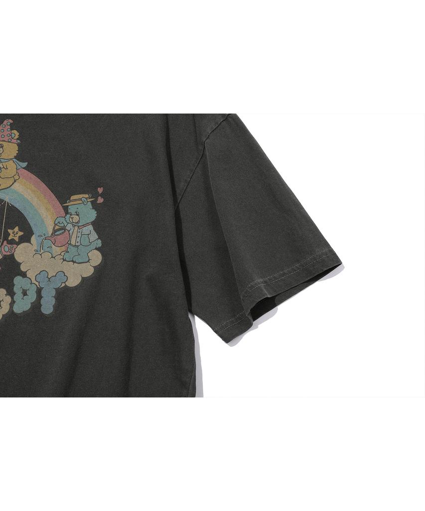 CPGN STUDIO Rain Teddy Pigment Short Sleeve T-Shirt Smoke Black