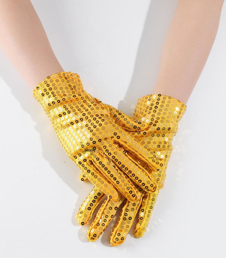 Festival Sequin Dance Gloves for Adults - Nightclub, Performance, Masquerade Ball, Michael Jackson Style