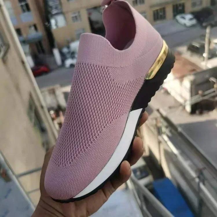 fashion 2024 New Hot Selling Women's Shoes Slip-on Women's Vulcanized Shoes Fashionable Elegant Flat Heel Breathable Sports Shoes
