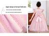 Children's Summer Sequin Princess Dress with Puffy Mesh Skirt - Flower Girl & Wedding Attire