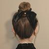 Coleteros de Terciopelo Vintage Coreanos con Lazo para Mujer, Cuerda para el Pelo con Nudo Sólido, Cinta Elástica para Cola de Caballo, Accesorios para el Cabello para Mujer, Bandas para el Cabello