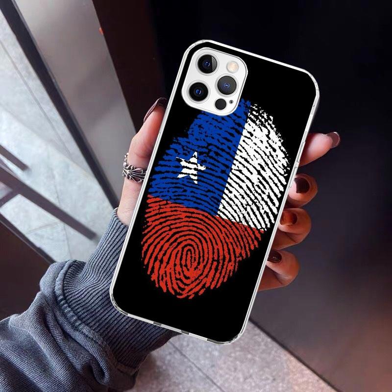 Chile Flag Phone Case For iPhone 17 Air 16 15 Pro Max 14 Plus 13 Mini 12 11 Cover 7 8 SE Silicone Shell Print Fundas 17 Air 16 1