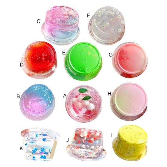 100g Knete Spielzeug Breite Anwendung Mini Bequem Universal Gratefrei Attraktiv Falscher Kristall Boden Lebendige Farbe Schlamm Spielzeug für Kind