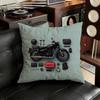 RROYALS EENFIELDS Logo Pillow Case Pillow Case Living Room Sofa Cushion Cover Suitable For Home Bedroom Room Decoration