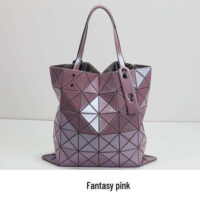Diamond Geometric Tote: 2024 Fashionable Large-Capacity Shoulder Bag for Women