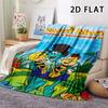 1Pc Bees and Maya Print Flannel Blanket, High quality Comfortable for All Seasons, Home Decor, Warmth and Comfort, Perfect for Christmas Gifts