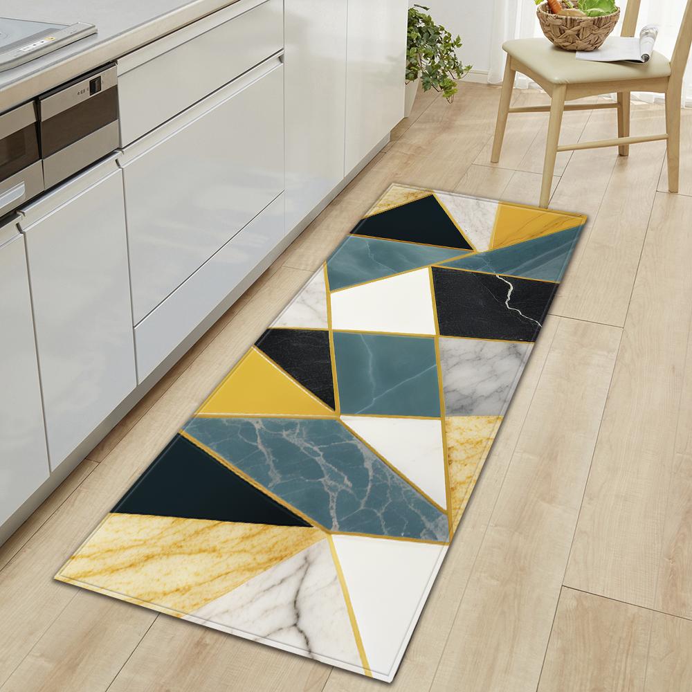 Kitchen Mat Bedroom Non-slip Floor Mat Entrance Door Mat Corridor Living Room Floor Bathroom Door Carpet