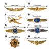 Pilot Badge Aviation Wing Badge Captain Chest Badge Metal Airlines Lapel Pin Airman Wing Pin