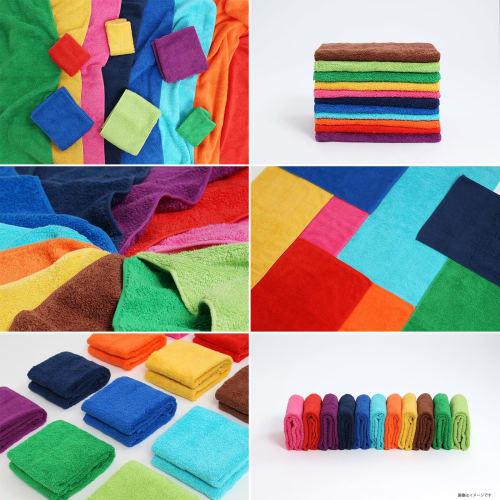 Honda Towel Imabari Towel Mini Handkerchief, 6x Absorbent, Soft and Gentle On the Skin, 25x25cm, Green, Supporting Merchandise, Colorful Organic