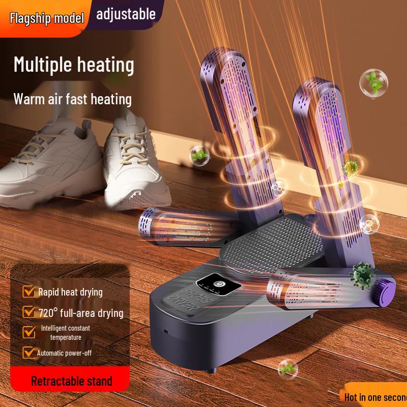 Teleszkópos Cipőszárító és Szagtalanító - Gyorsszárító, Sterilizáló Melegítő Otthonra és Diákoknak