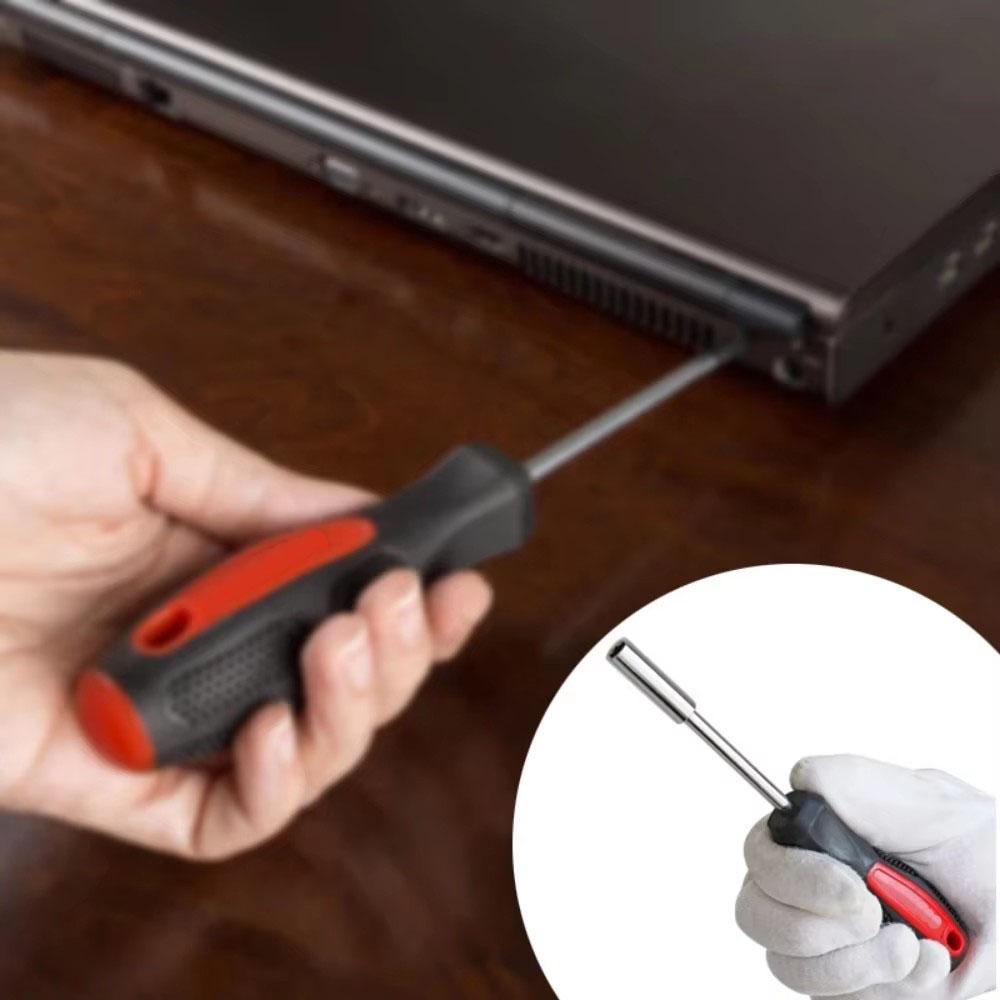 1/4 (6.35mm) Ratchet Screwdriver Bit Holder Handle Multifunctional Magnetic Bit Driver For Slotted Hex Torx Phillips Bit