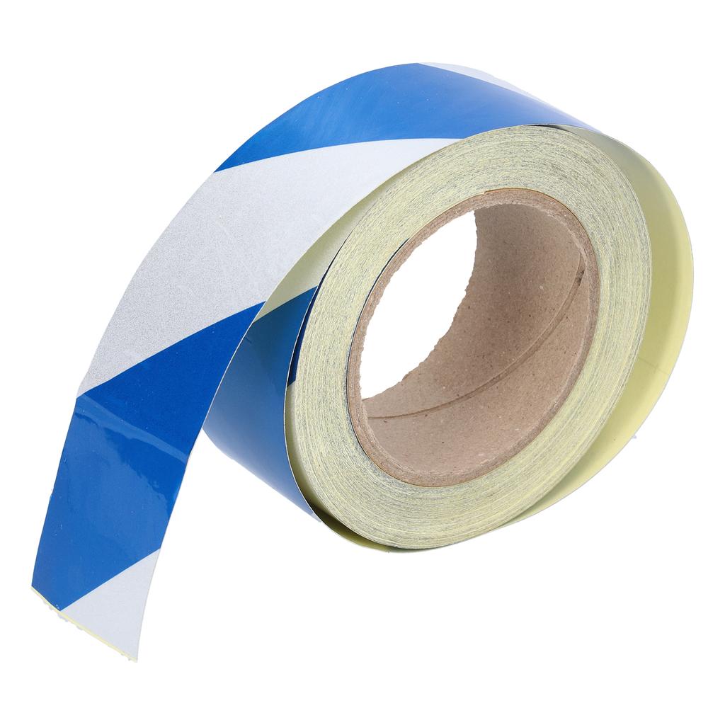 5cmx30m Reflective Safety Warning Tape Blue White Striped Hazard Marking Tape Safety Strips