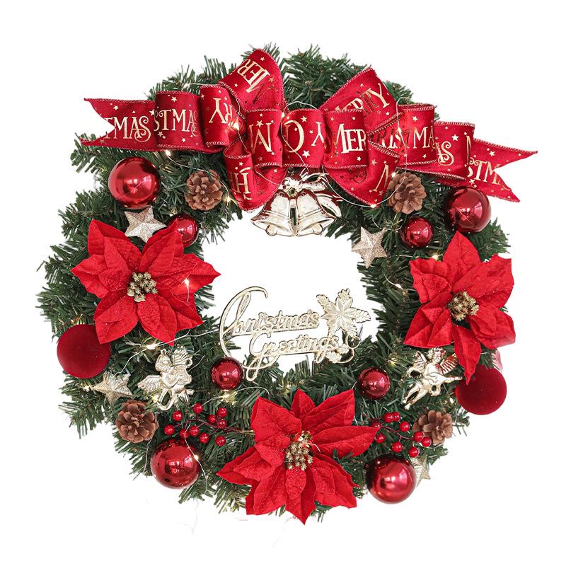 New Enchanted Luminous Christmas Wreath - Window & Door Decoration