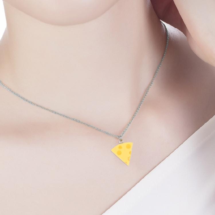 Käse-Anhänger Choker Modische Schlüsselbein-Kette Perfektes Geschenk für Freundin