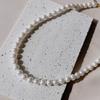 KIETIMOOR Glanz Pearl Necklace 8mm Silver Pearl Necklace (Silver925)