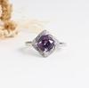 925 sterling silver ring earrings pendant necklace Created square 8.0mm Alexander nano elegant fine jewelry for women daily wear