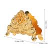 Napkin Holder European   Metal Hollow Flower Pattern Paper Tissue Holder Freestanding Paper Napkin Dispenser
