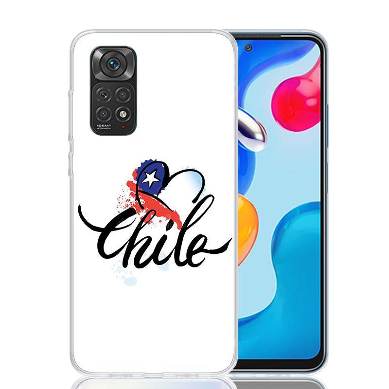 Chile Flag Phone Case For Xiaomi Redmi Note 13 14 15 Pro Plus 12S 12 14S 11S 11E 10 10S 11 11T 5G 4G Cover Coque Redmi Note 13 1