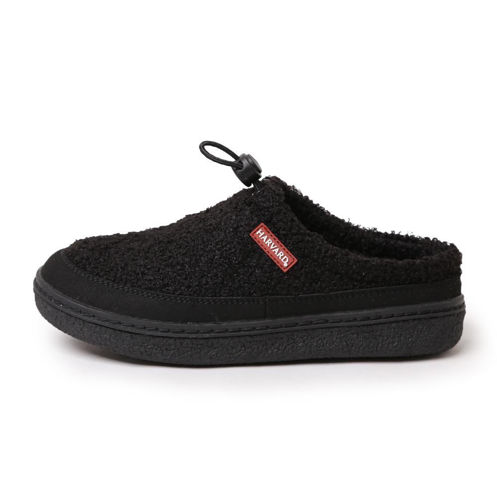Harvard Shoes Adam Winter Fur Thermal Slip-Ons Winter Boots Daily Fur Sneakers Camping Loafers Black