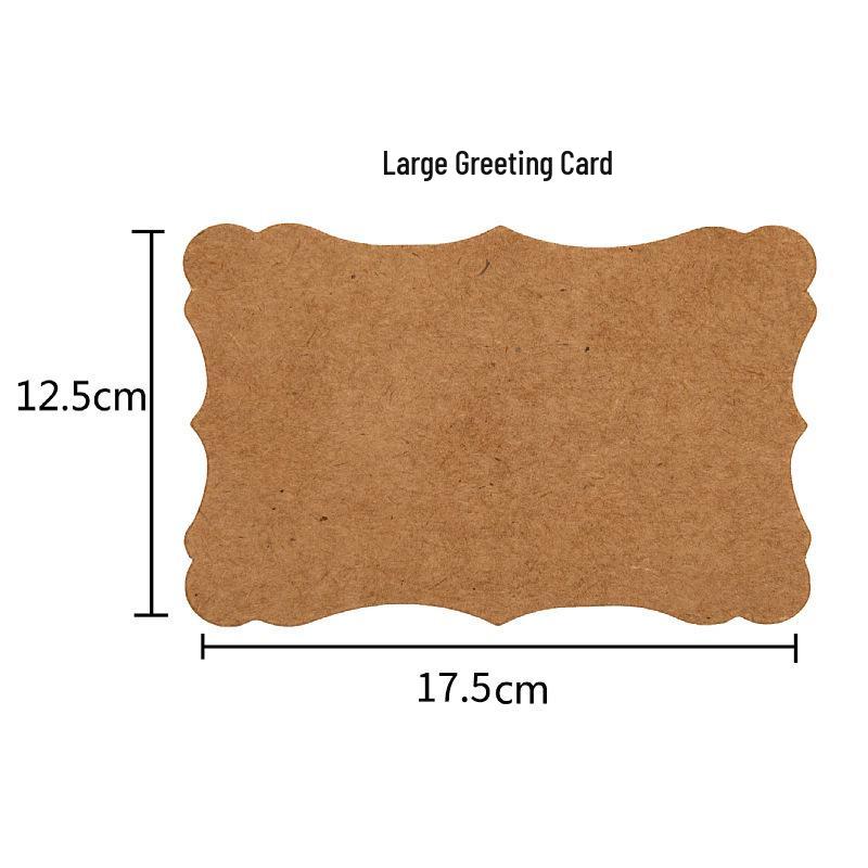 High-Quality Retro Kraft Paper Envelopes for Postcards and Greeting Cards - Western Style