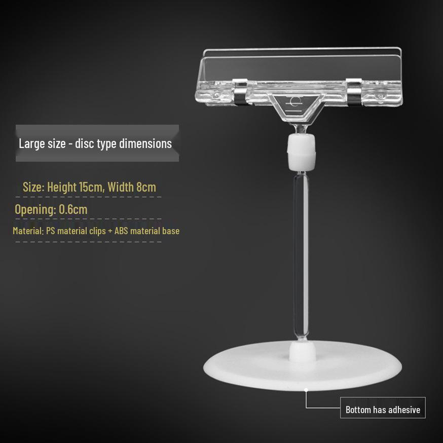 Doppelköpfiger Regaletikettenclip für Preisschilder in Supermärkten