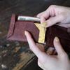 [LITSTA] Wrap Half Wallet, Italian Pueblo Leather, Black