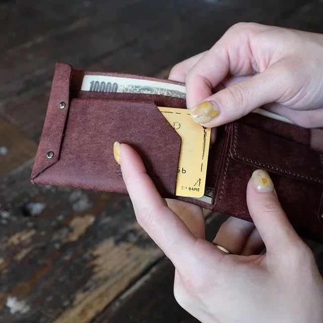 [LITSTA] Wrap Half Wallet, Italian Pueblo Leather, Black