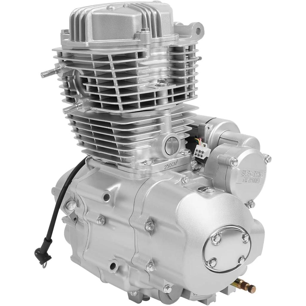 250CC four-stroke motorcycle engine, electric start vertical gasoline engine, with 5-speed manual transmission ATV engine