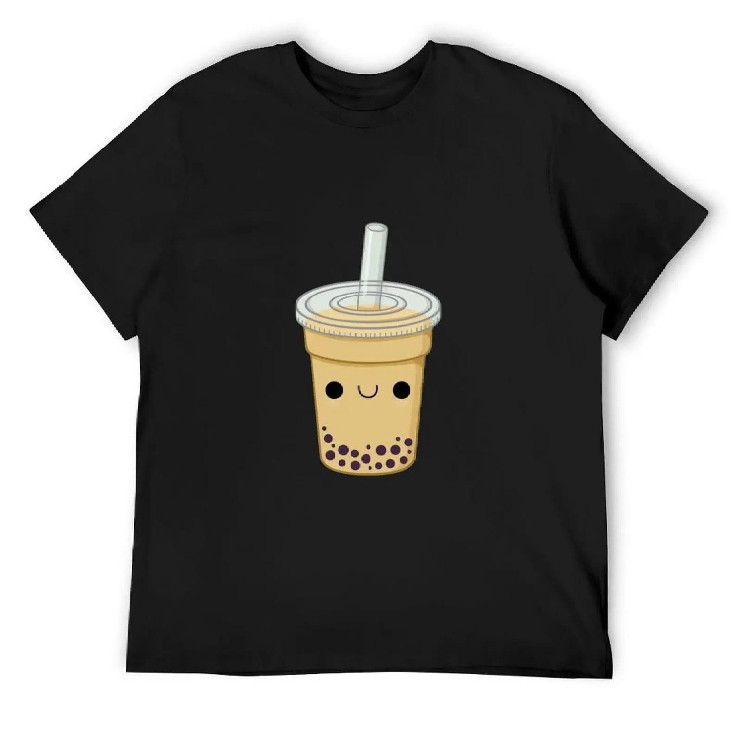 

Cute Bubble Tea T-Shirt sublime affliction shirts sports fans Short sleeve tee men XXXXXL різнокольоровий