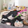 Blanket Soft Comfortable Nap Plush Suitable Iiving Room Office Bedroom Birthday D-Demon Slayer Kimetsu No Yaiba-S Home Kid Gift
