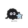 Self-Adhesive Black Embroidery Patch for Clothes Repair and Decoration
