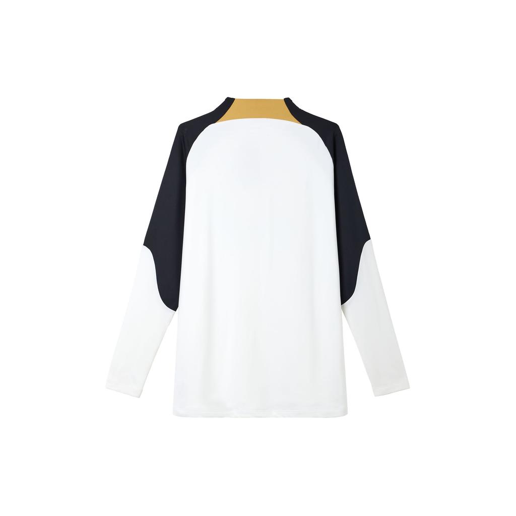 Nike Dri-FIT Fußball Trainingsshirt Buchstabenaufdruck Rundhalsausschnitt Langarm T-Shirt Herren Tops Weiß DX3100-101