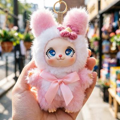 Catwoman Cute Rabbit Silicone Plush Bag Charm Doll Pendant