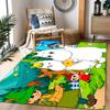 Tappeti Antiscivolo a Tema Avventura della Famiglia Moomin - Arredamento per la Casa in Poliestere, Adatti per Camere da Letto, Soggiorni, Ingressi, Studi e Decorazioni