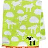 Hayashi Face Towel, Shaun the Sheep, Among the Clouds, Green, Approx. 34 X 80 Cm, FJ201304