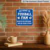 2D Flat, 1pc, Vintage Metal Sign, Decorative Plaques and Ornaments, Football Theme, Sports Style, Perfect for Patios, Clubs, Living Rooms, Bars, and