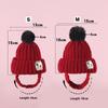 Winter Knitted Pet Dog Hat Ear Exposed Windproof Cat Headband Fashion Fur Ball Headgear for Autumn And Winter Pet Dress Up