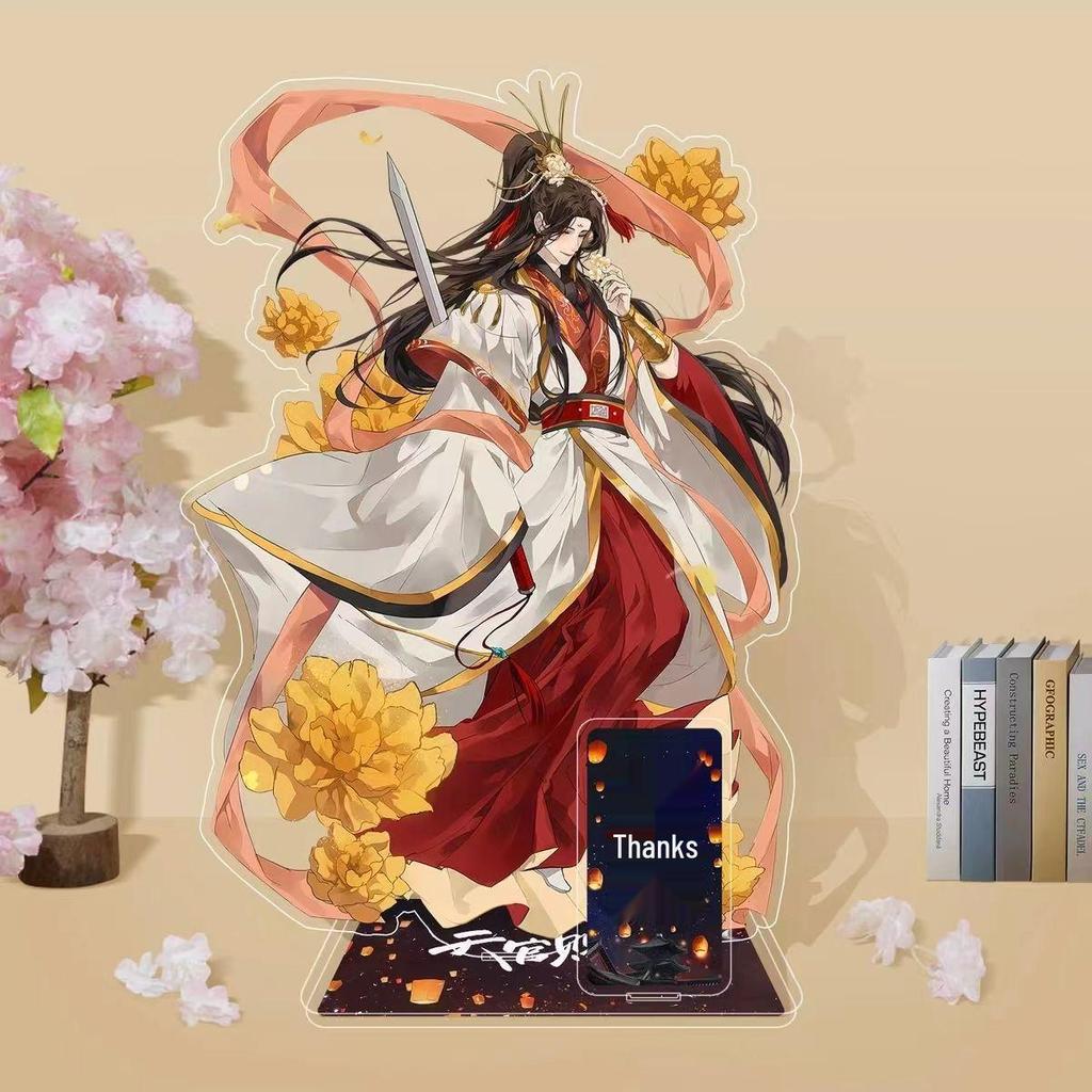 Heaven Official's Blessing: Hua Cheng & Xie Lian 10cm Double-Sided Desktop Ornament - Exquisite Fan-Made Collectible